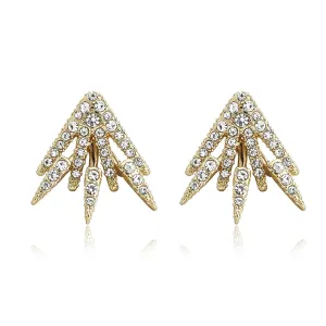 18K Gold Centauri Ear Jackets with crystals from Swarovski