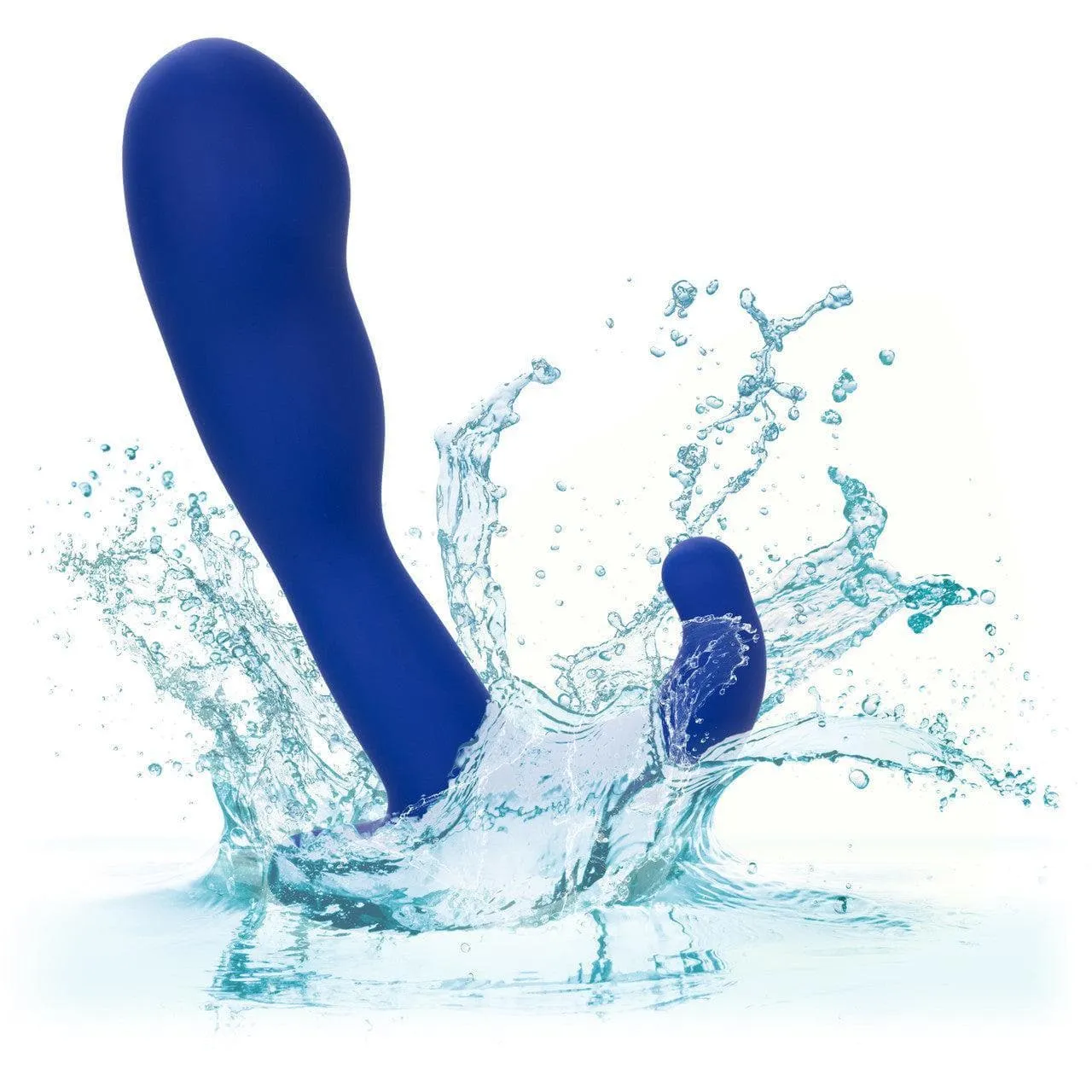 Admiral Advanced Silicone Curved 10 Function Dual Motor Prostate Probe Blue