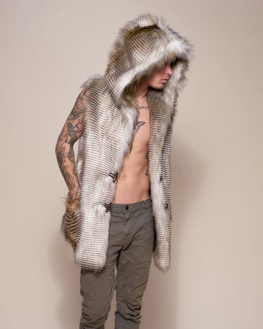 Alaskan Hawk Hooded Faux Fur Vest | Men's