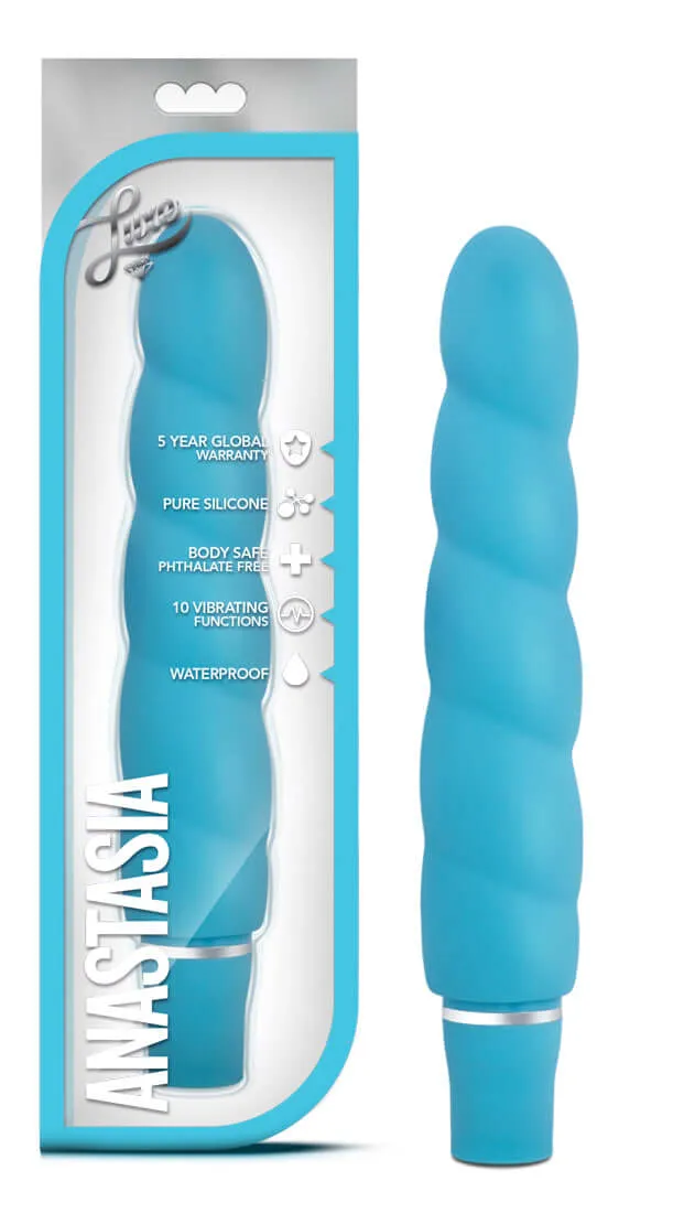 Anastasia Aqua Vibrator - Luxe Line by Blush Novelties, 10 Functions, Waterproof, Body-Safe Silicone