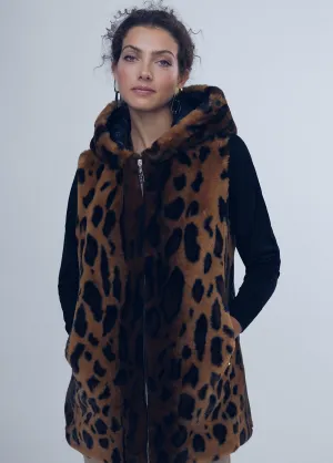 Animal print waistcoat