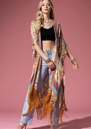 BACK IN STOCK!! Anything But Ordinary Boho Fringe Kimono