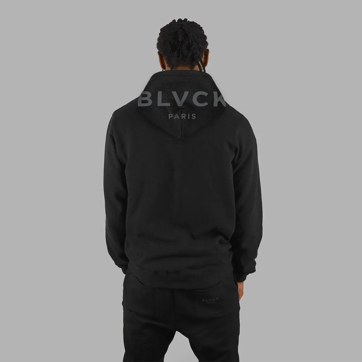 Blvck Hoodie Zipper Roses