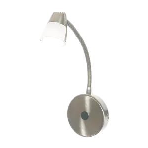 Bright Star Lighting WB005 SATIN CHROME Wall Fitting with Switch and Flexible Arm