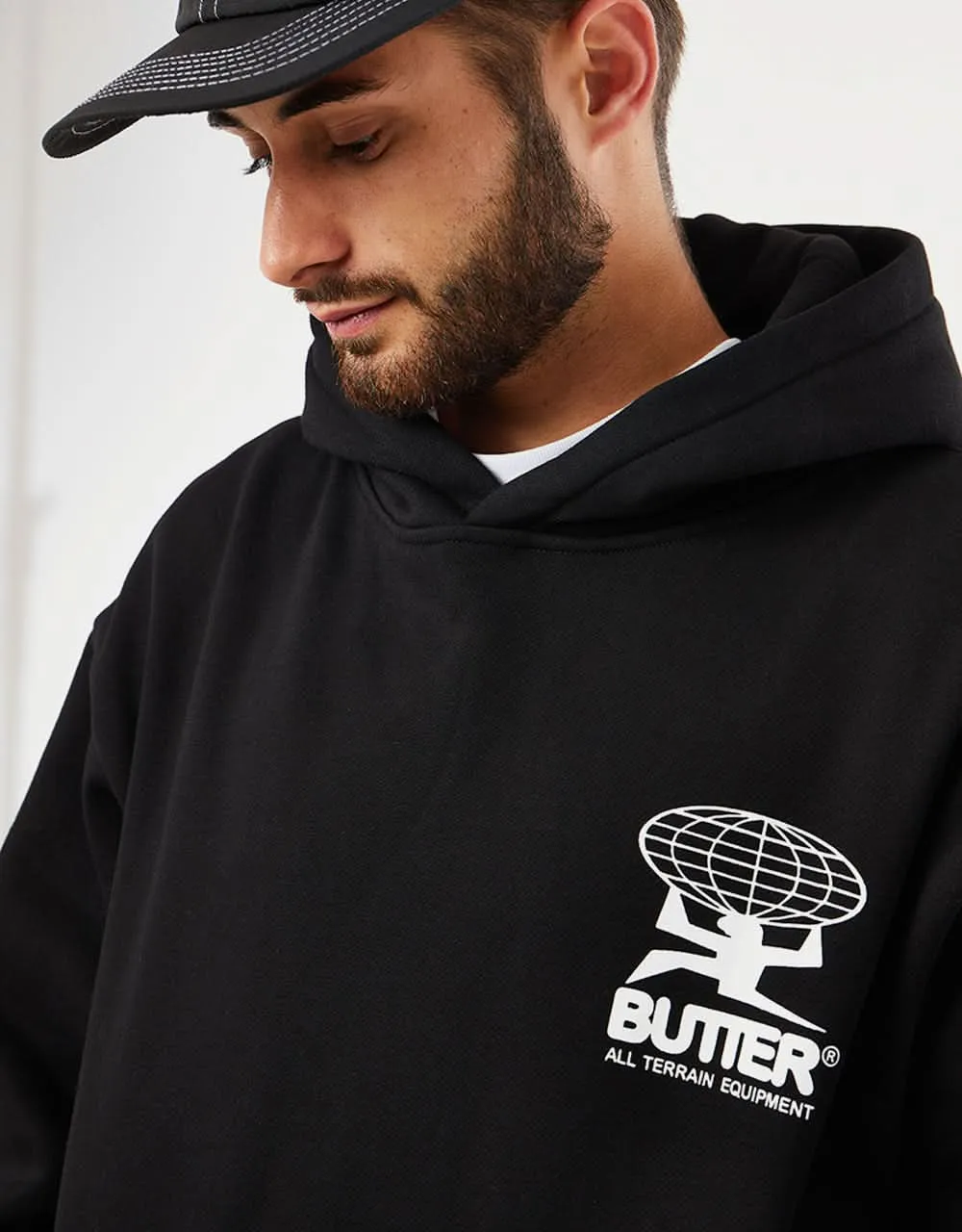 Butter Goods All Terrain Pullover Hoodie - Black