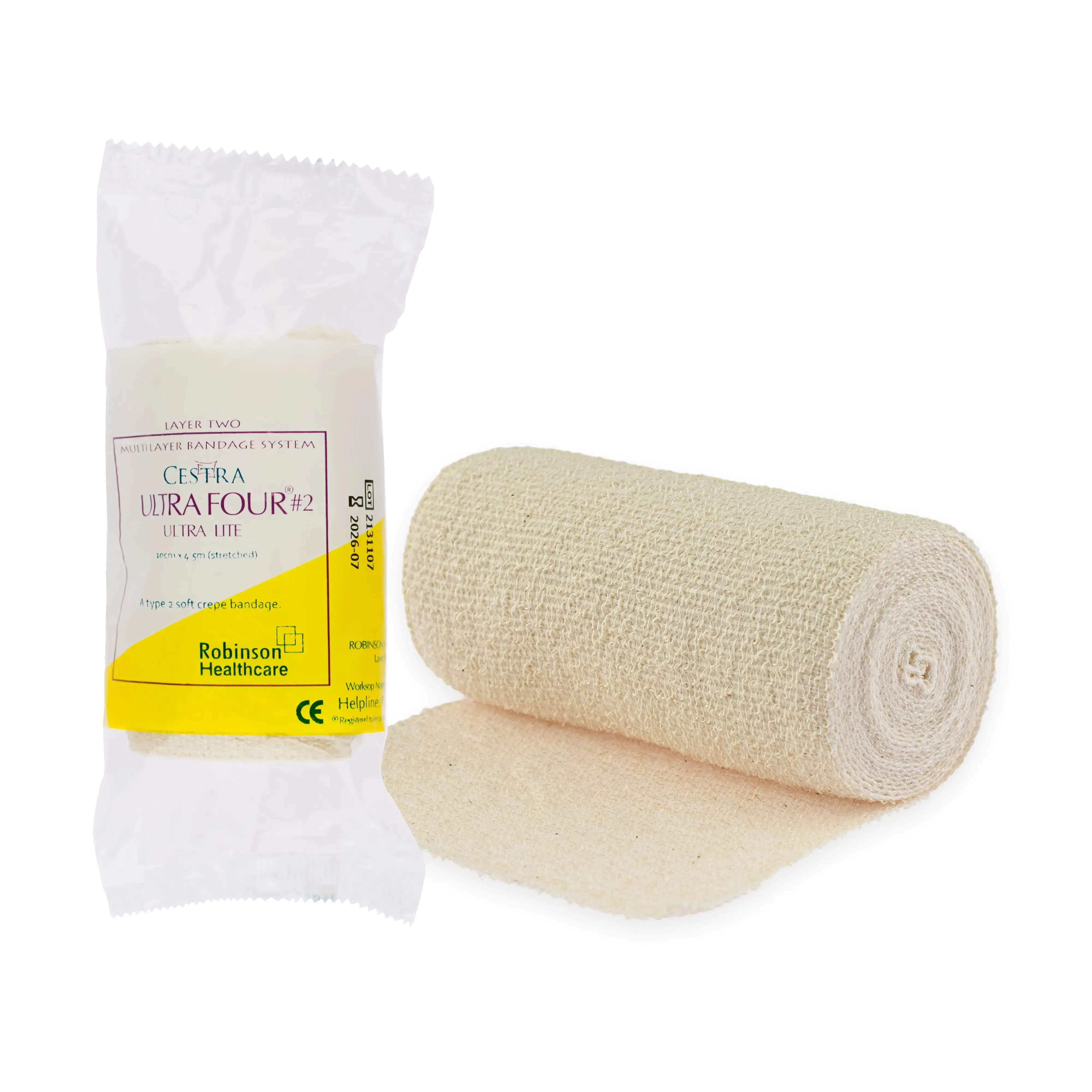 Cestra Ultra Four Crepe Bandage - Ultra Lite (10cm x 4.5cm) (x1)