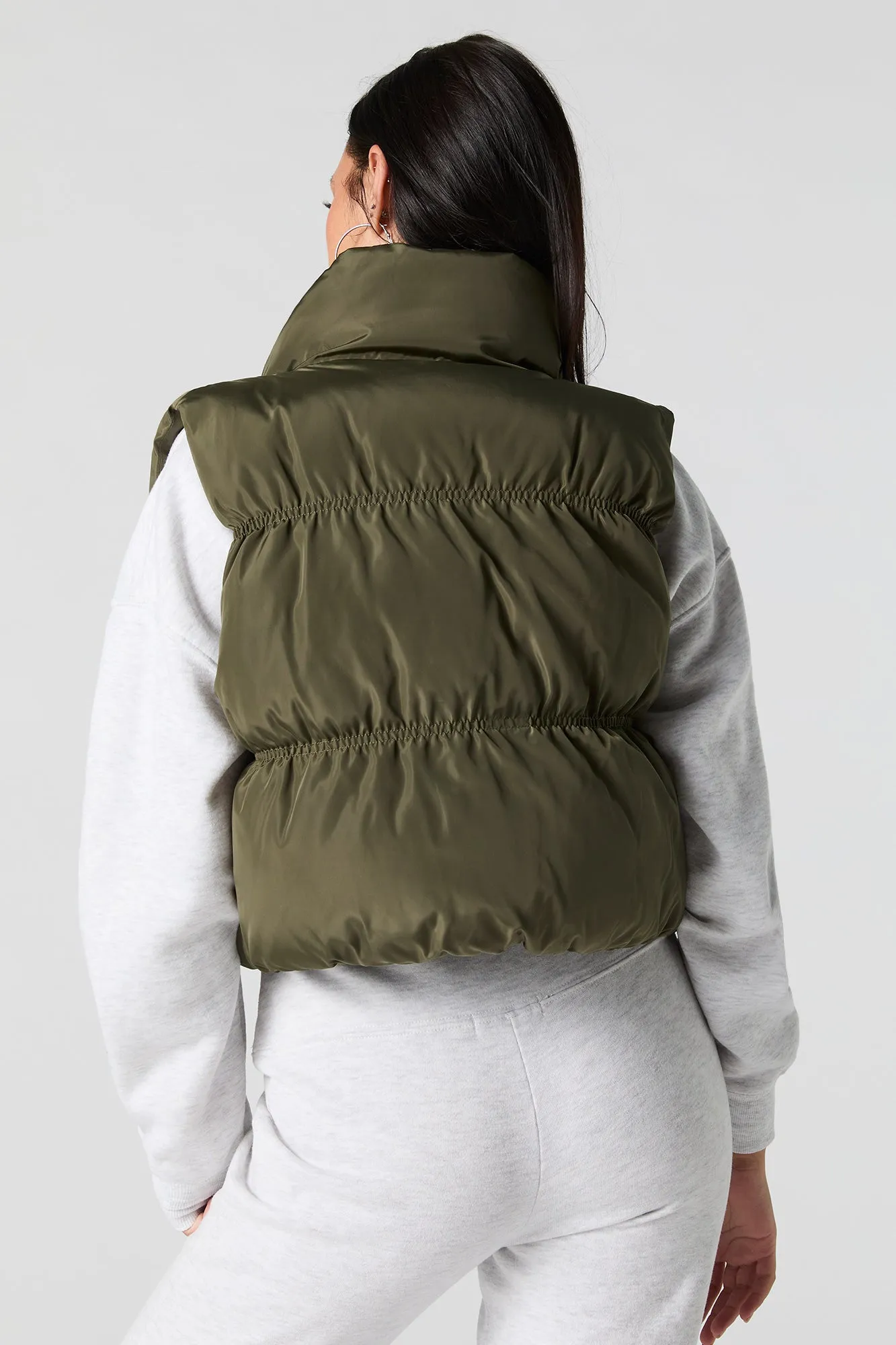 Cinched Puffer Vest