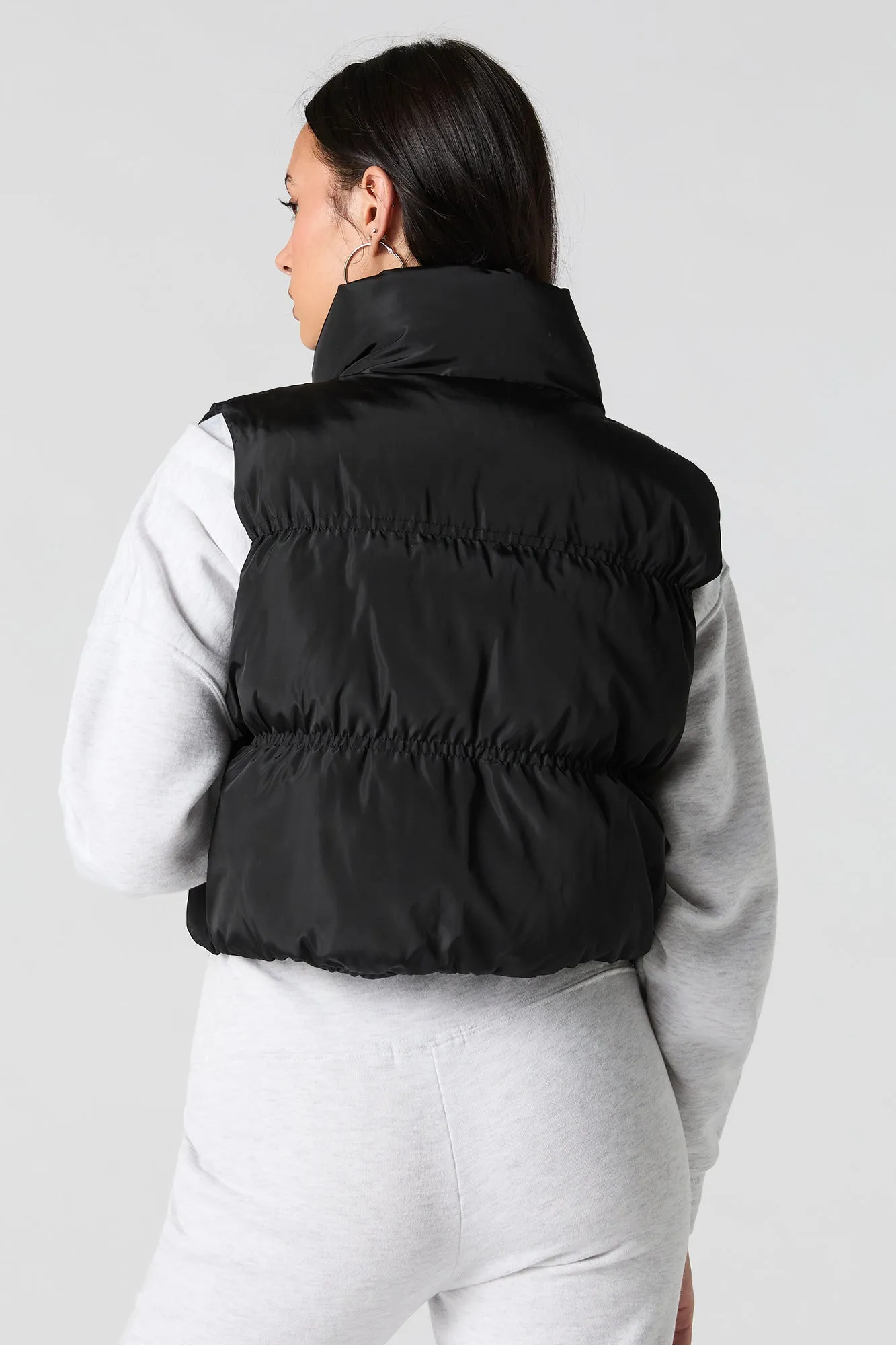 Cinched Puffer Vest