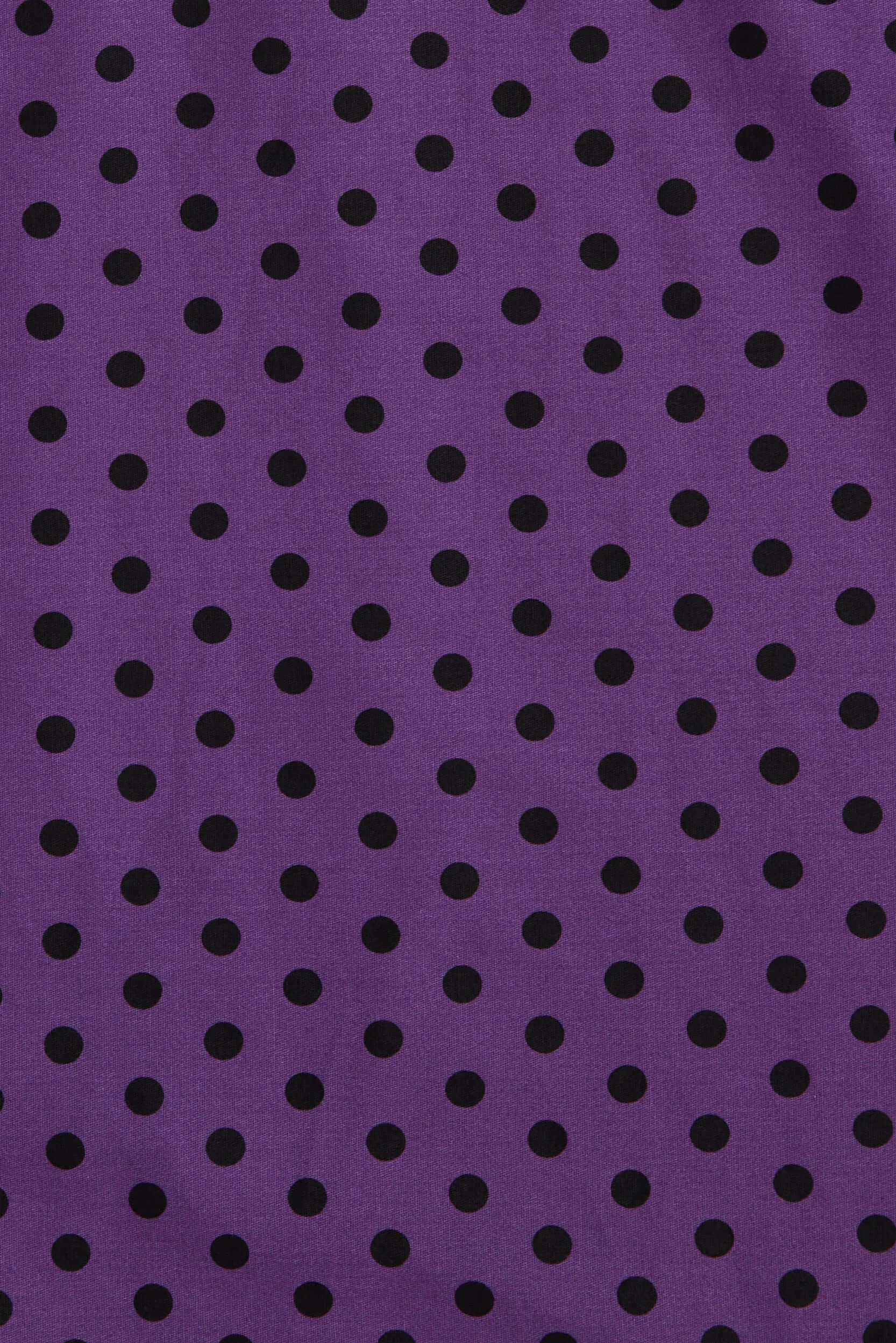 Claudia Flirty Fifties Polka Dot Dress in Purple-Black