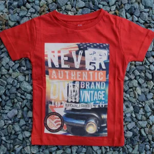 Crew Neck Cotton T-Shirts for Toddlers and Young Kids