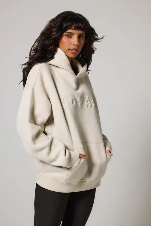 Curve Heavyweight Oversized Hoodie - Ecru