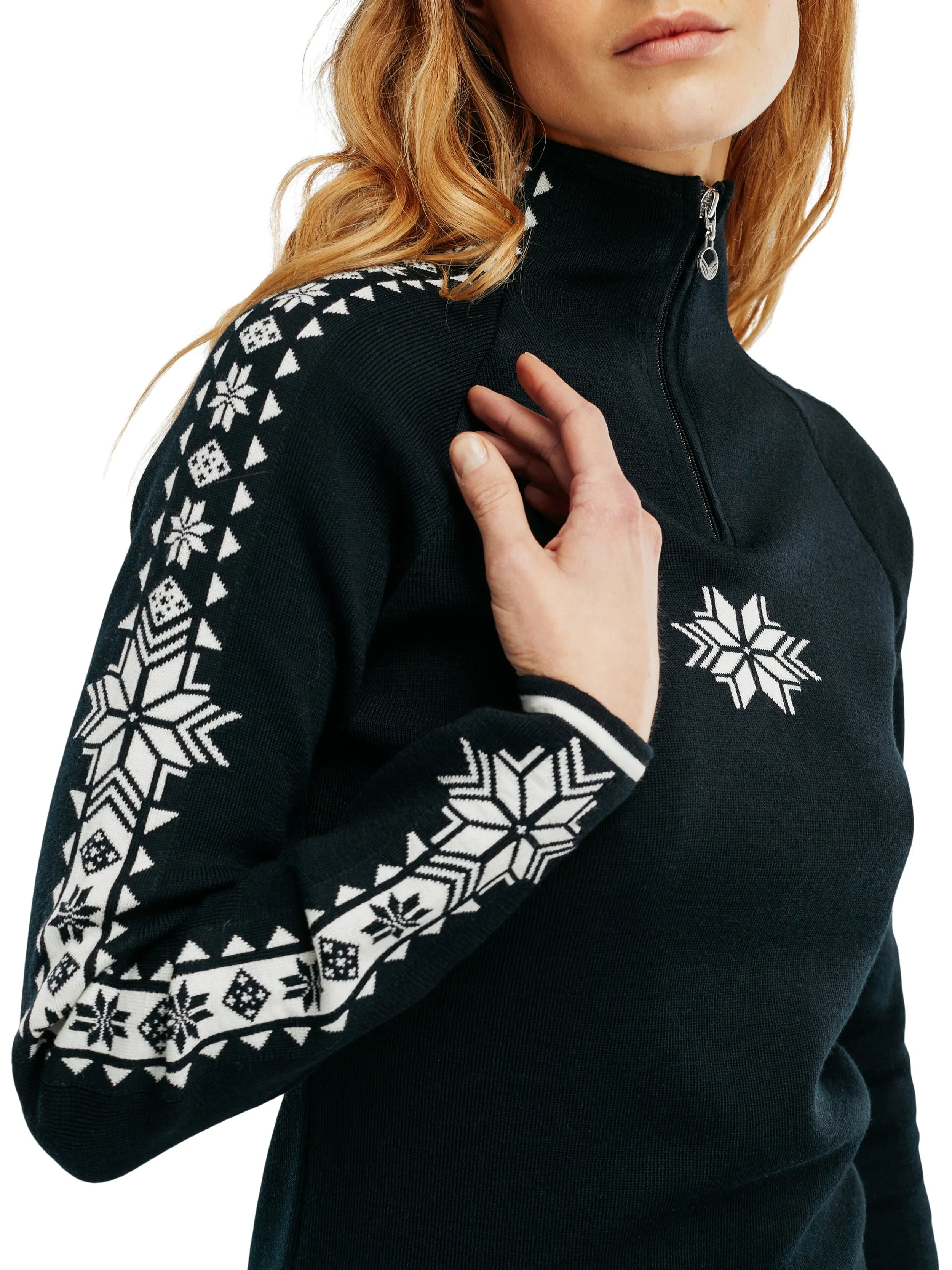 Dale of Norway - Geilo Women's Sweater - Black/Off-White