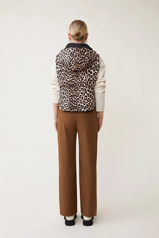 Dazzle Reversible Jacket - Noir Leopard Print