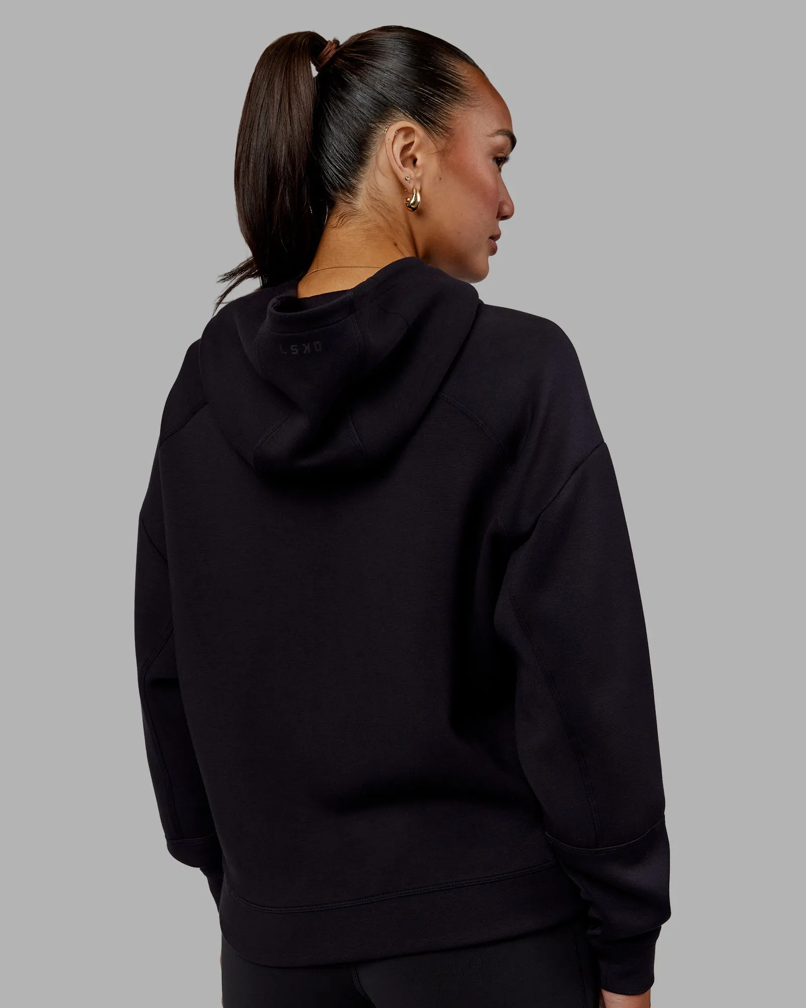 Elevate SoftTouch Zip Through Hoodie - Black-Black