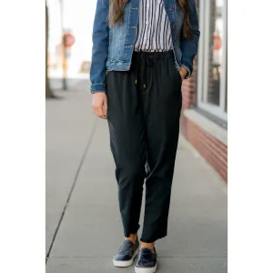 Fringe Ankle Drawstring Pants