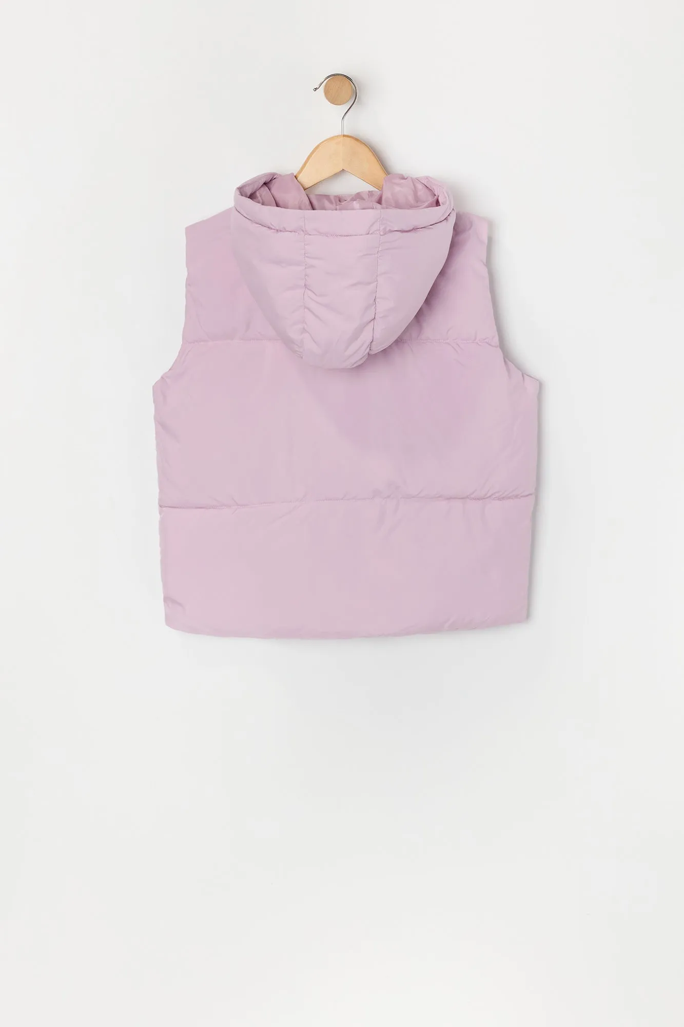 Girls Hooded Puffer Vest