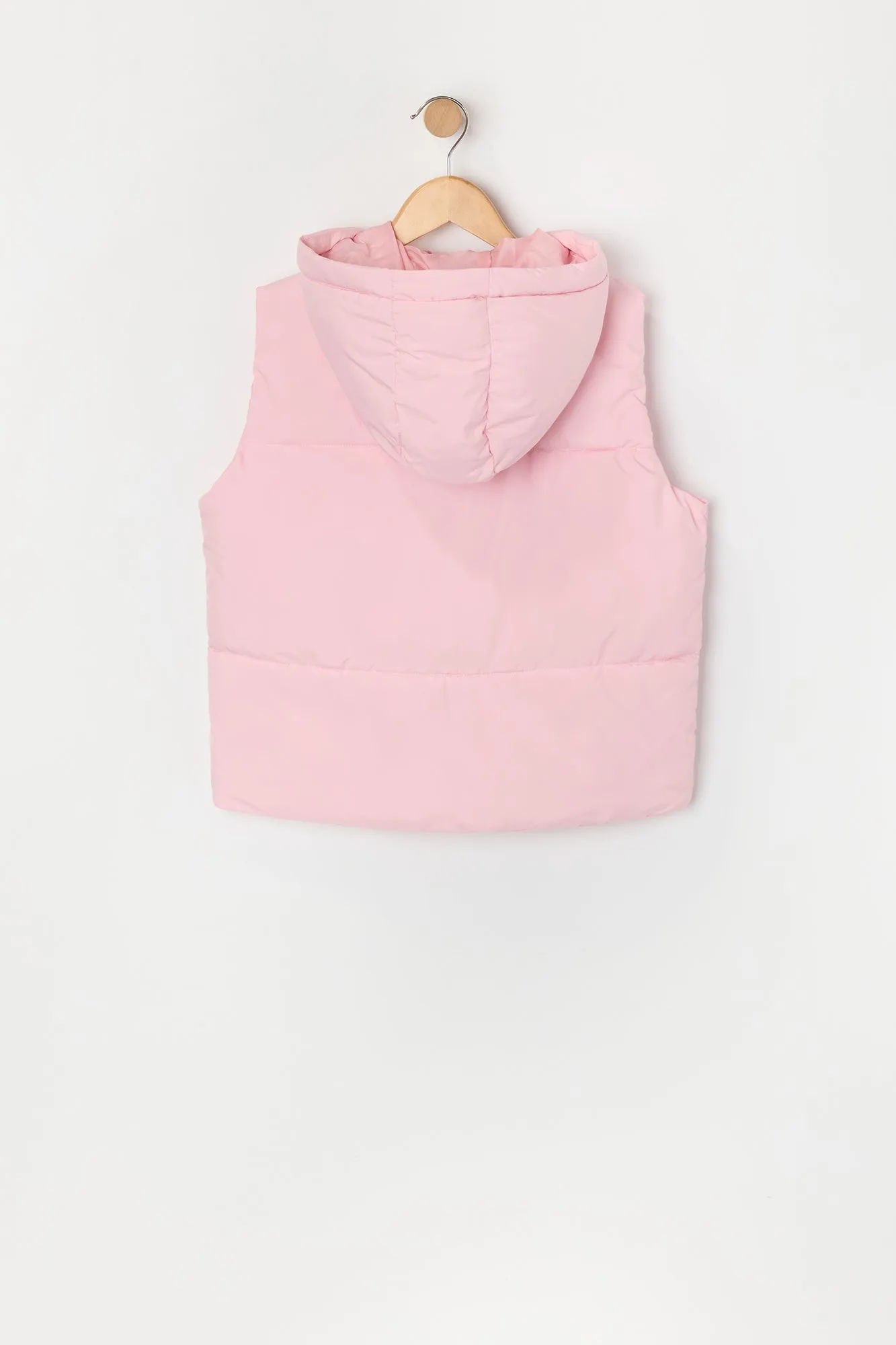 Girls Hooded Puffer Vest