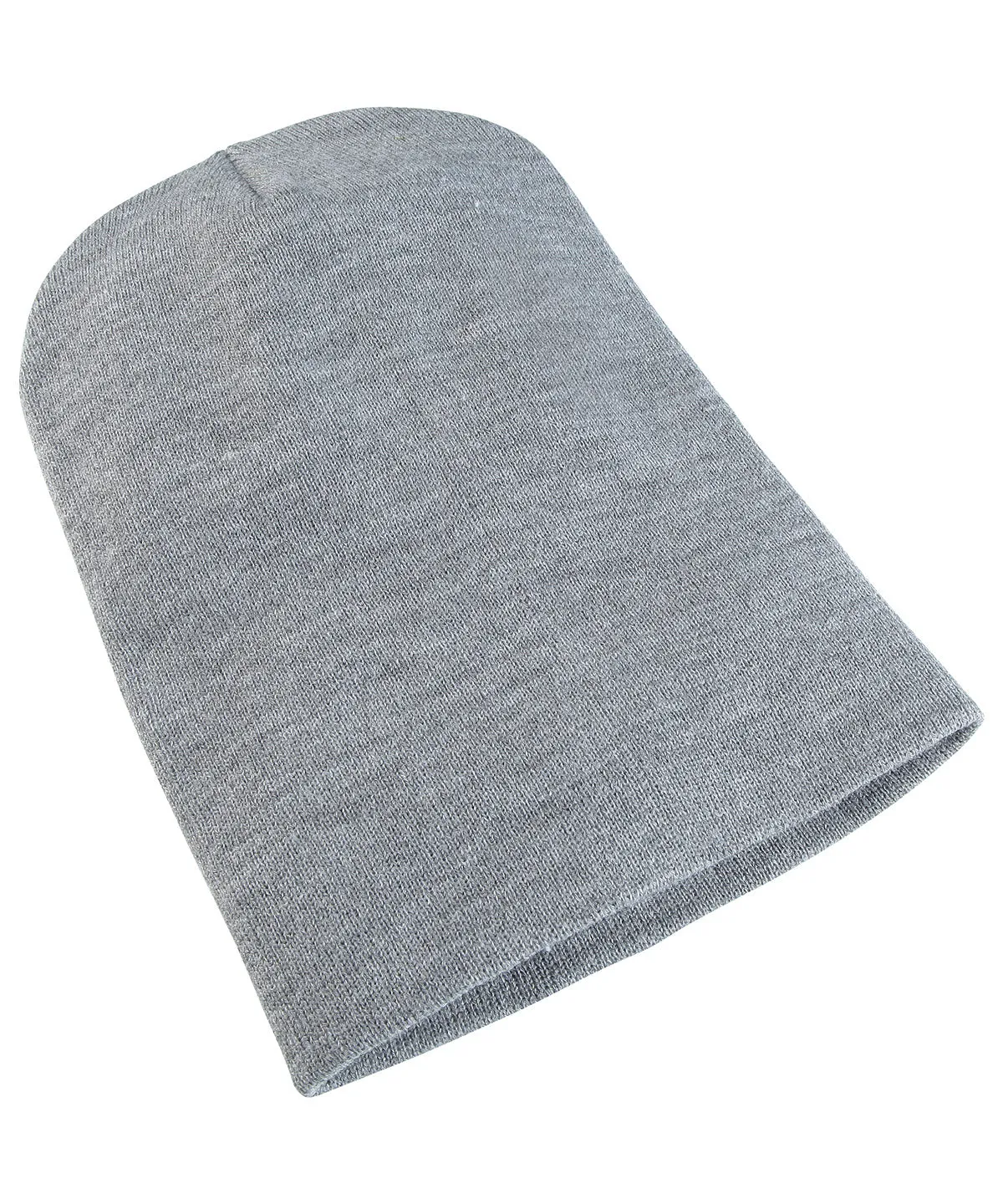 Heavyweight long beanie (1501KC) | Heather Grey