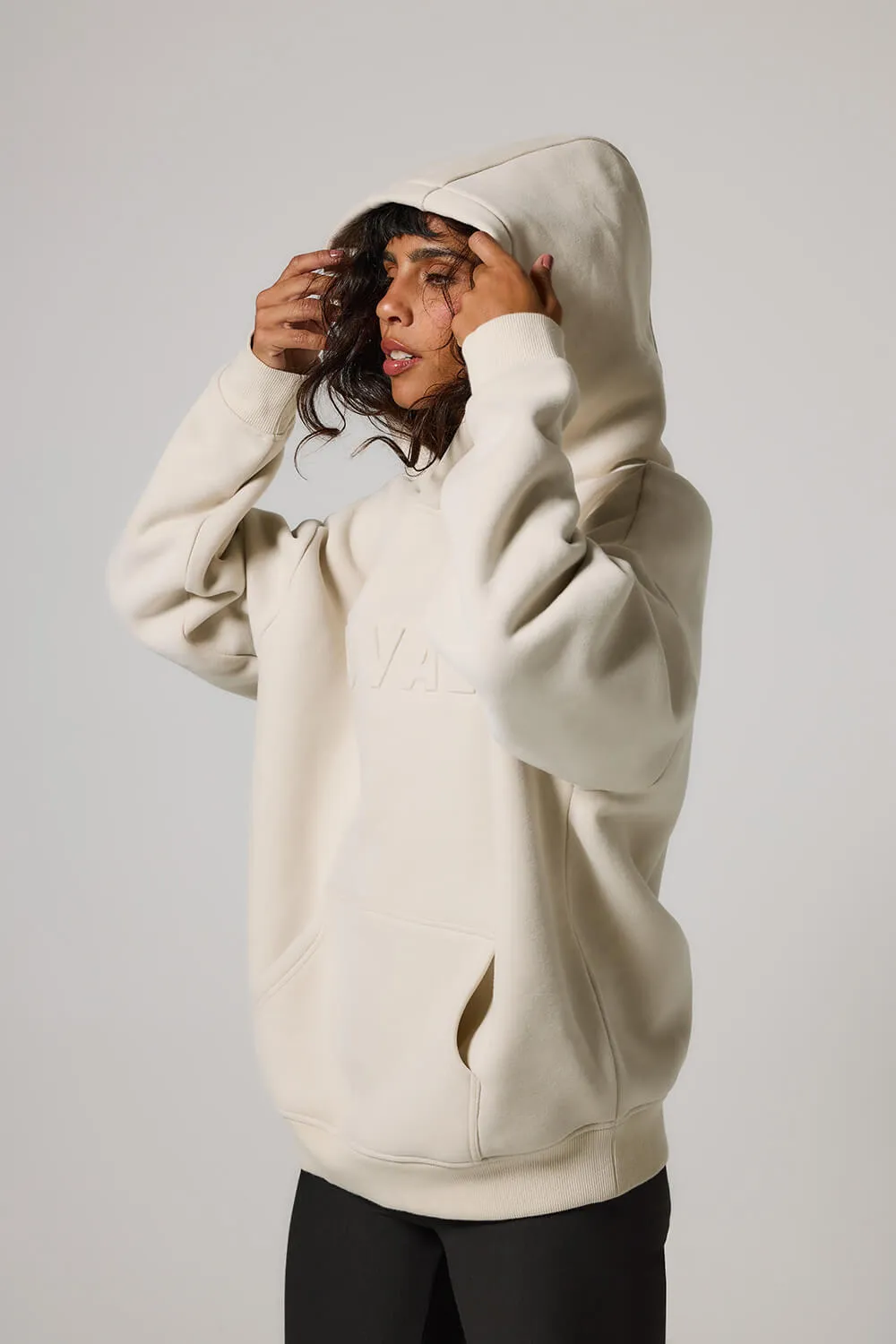 Heavyweight Oversized Hoodie - Ecru