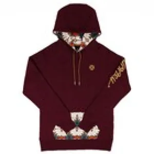 Hooey Ladies Monterrey Maroon With Aztec Hooded Sweatshirt HH1168MA