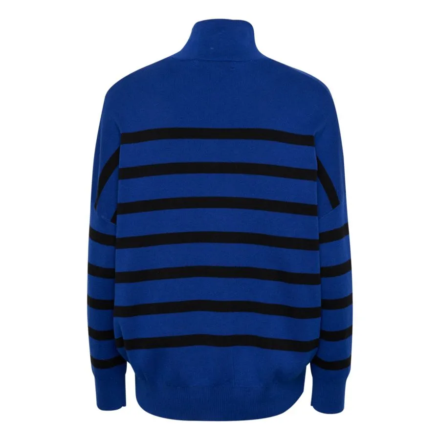 InWear Womens Tenley Turtleneck Pullover Blue/ Black