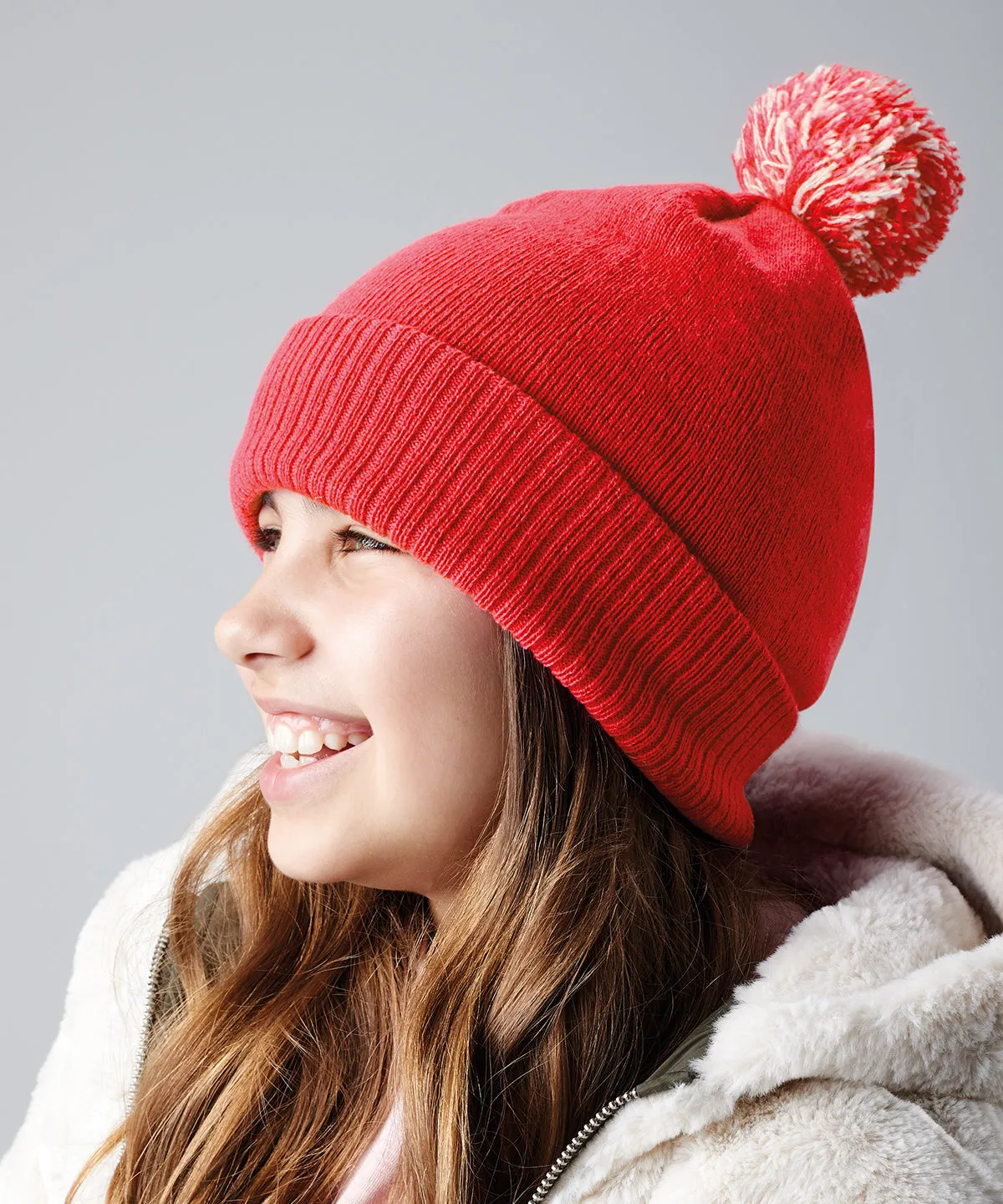 Junior snowstar® beanie | Fuchsia/Off White