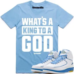 KING GOD Carolina Sneaker Tees Shirt - Jordan 2 UNC Melo