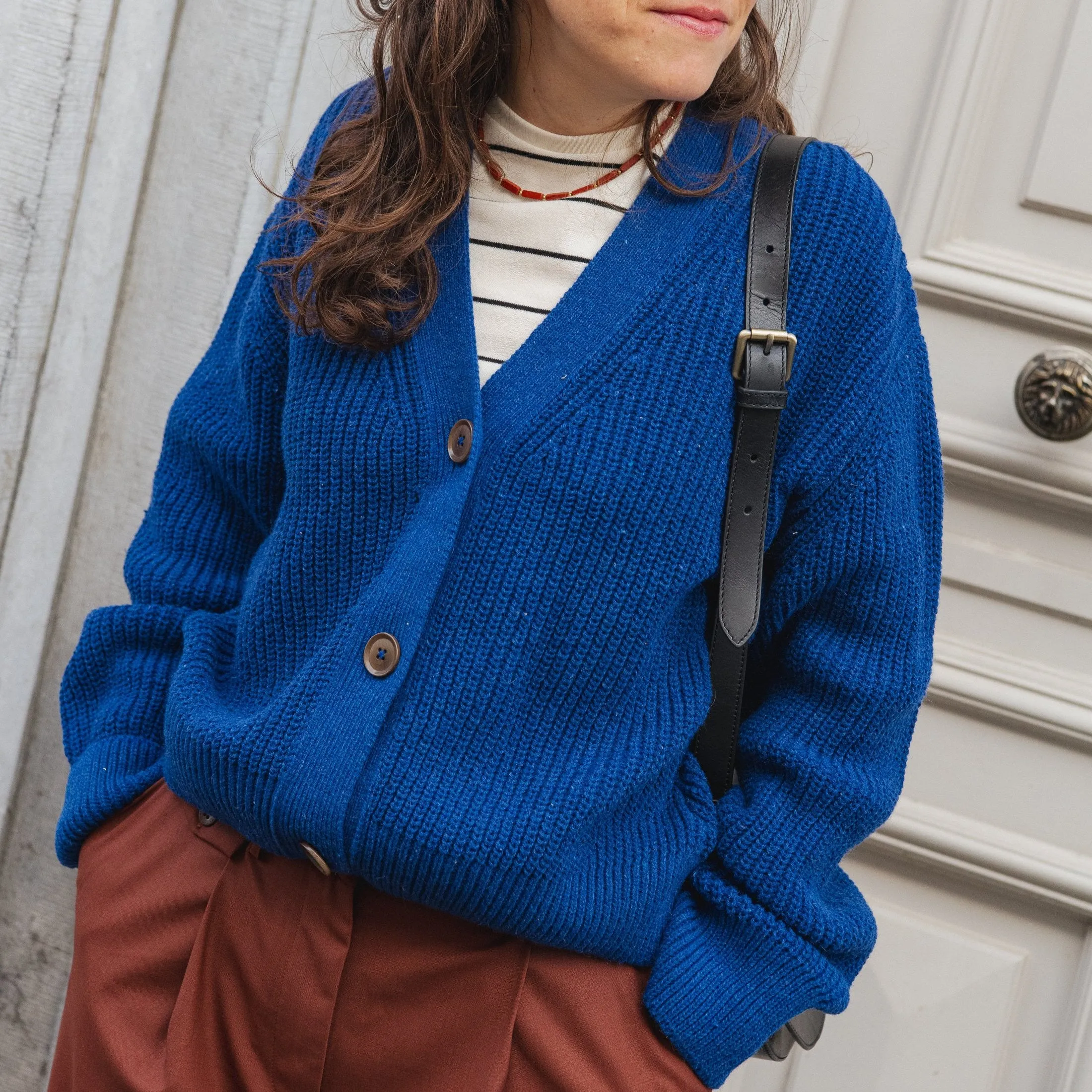 LAST ONE in M - Kanan Cardigan - Royal Blue