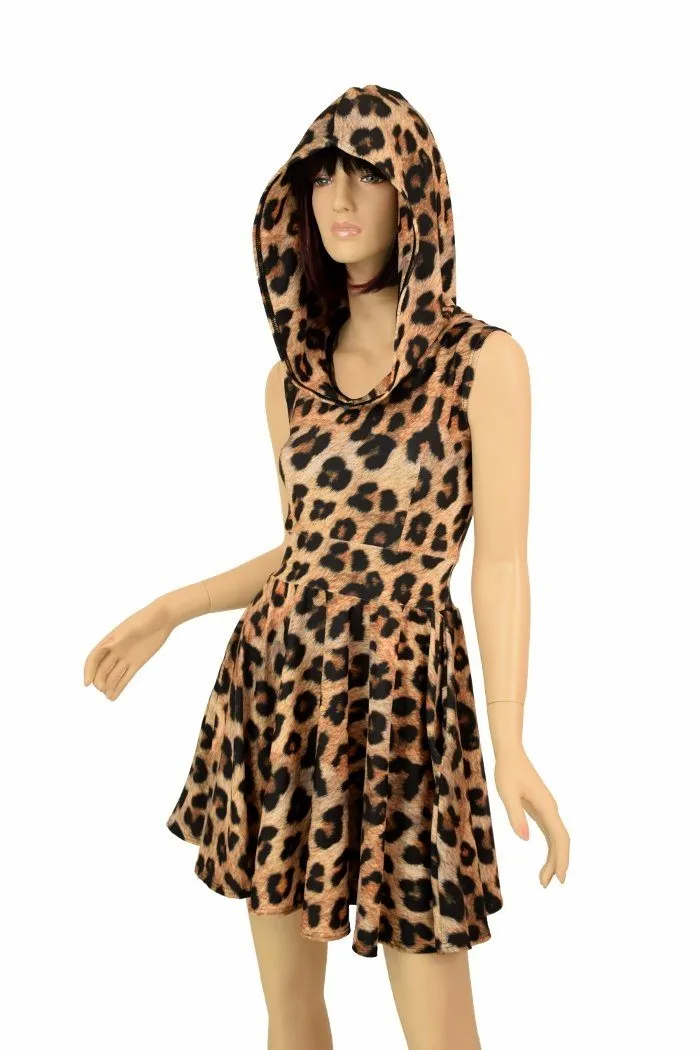 Leopard Pocket Skater Dress