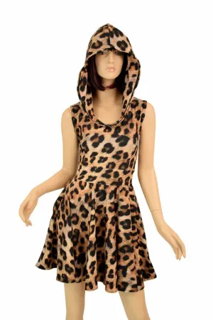 Leopard Pocket Skater Dress