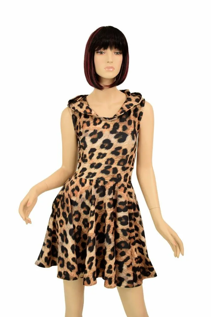 Leopard Pocket Skater Dress