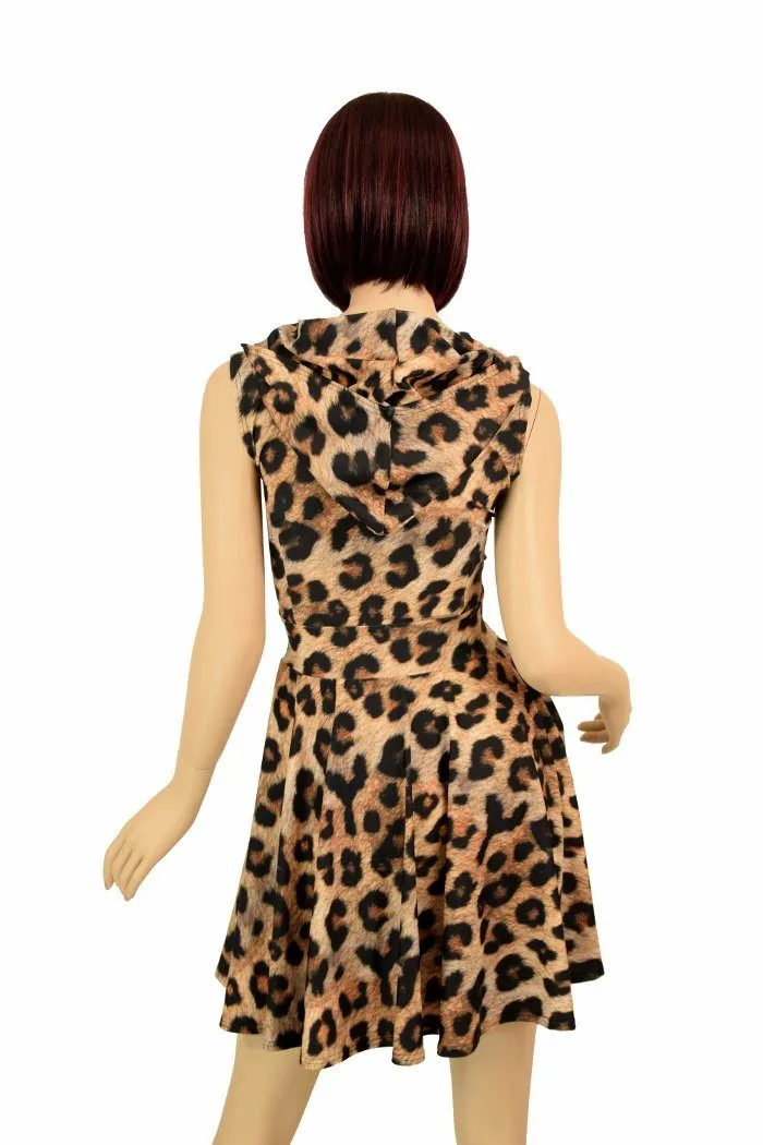 Leopard Pocket Skater Dress