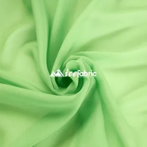 Lime Mia Chiffon Fabric / 60’’ Wide Soft chiffon Sheer Fabric