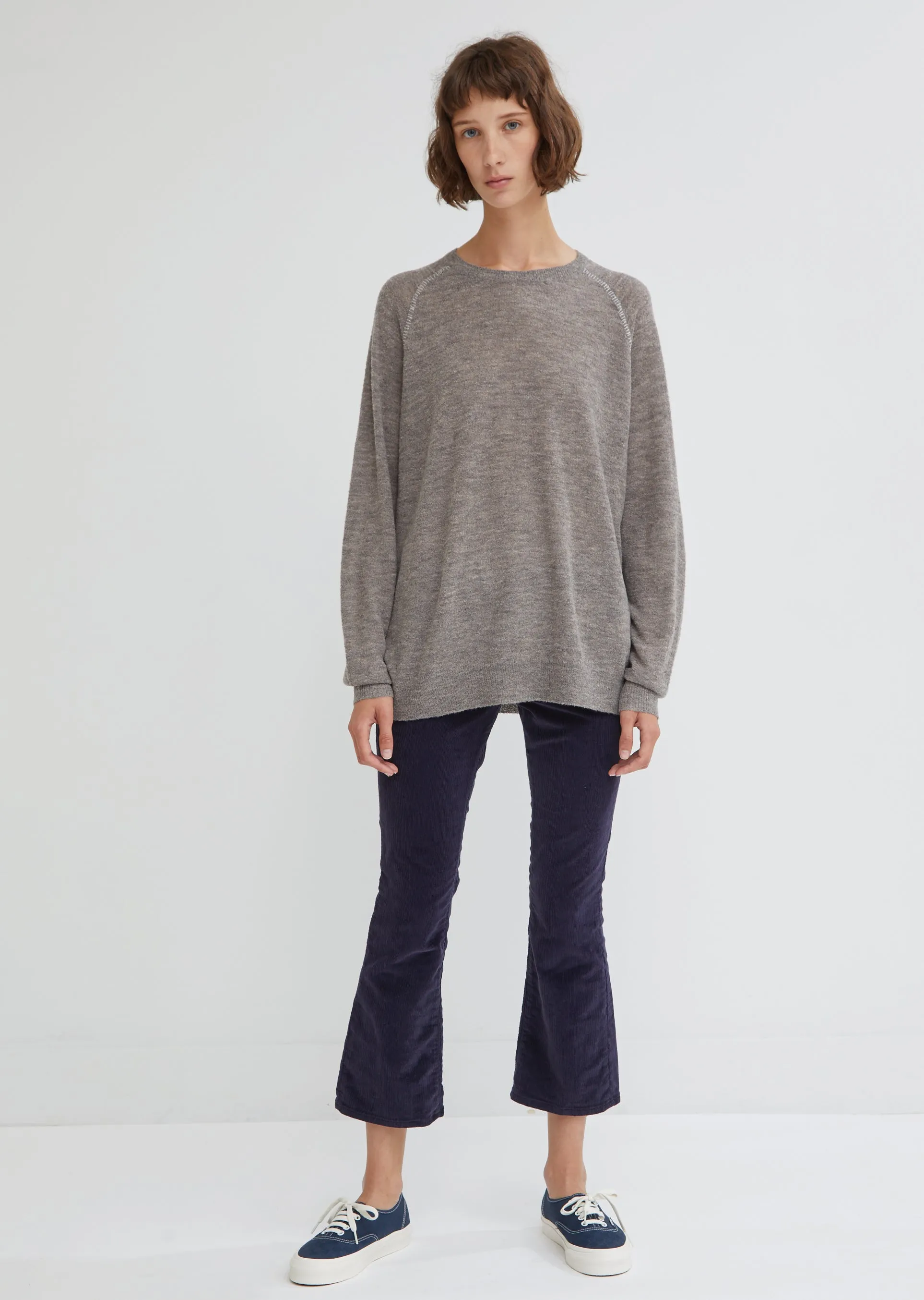 Melange Linked Stitch Sweater