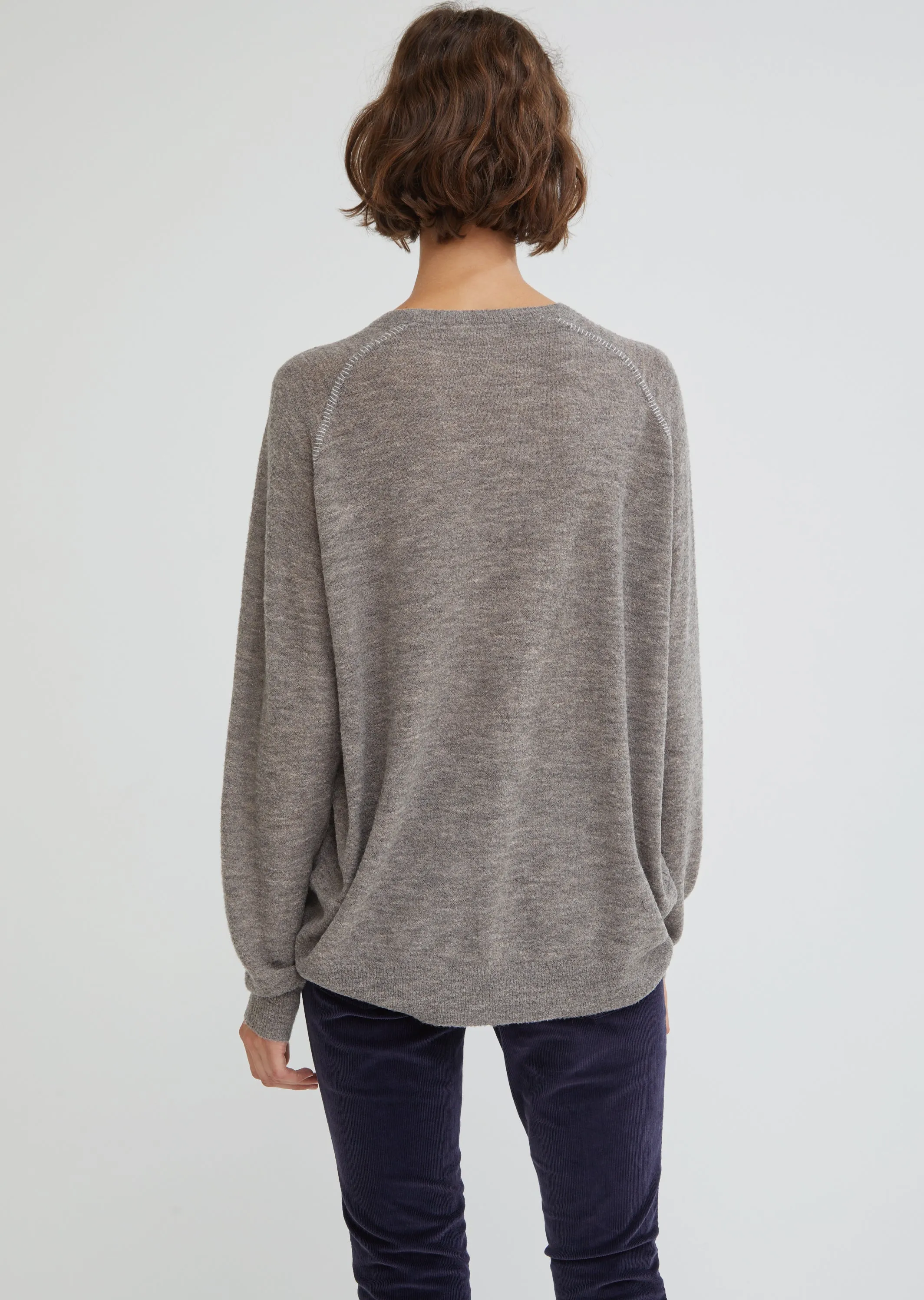 Melange Linked Stitch Sweater