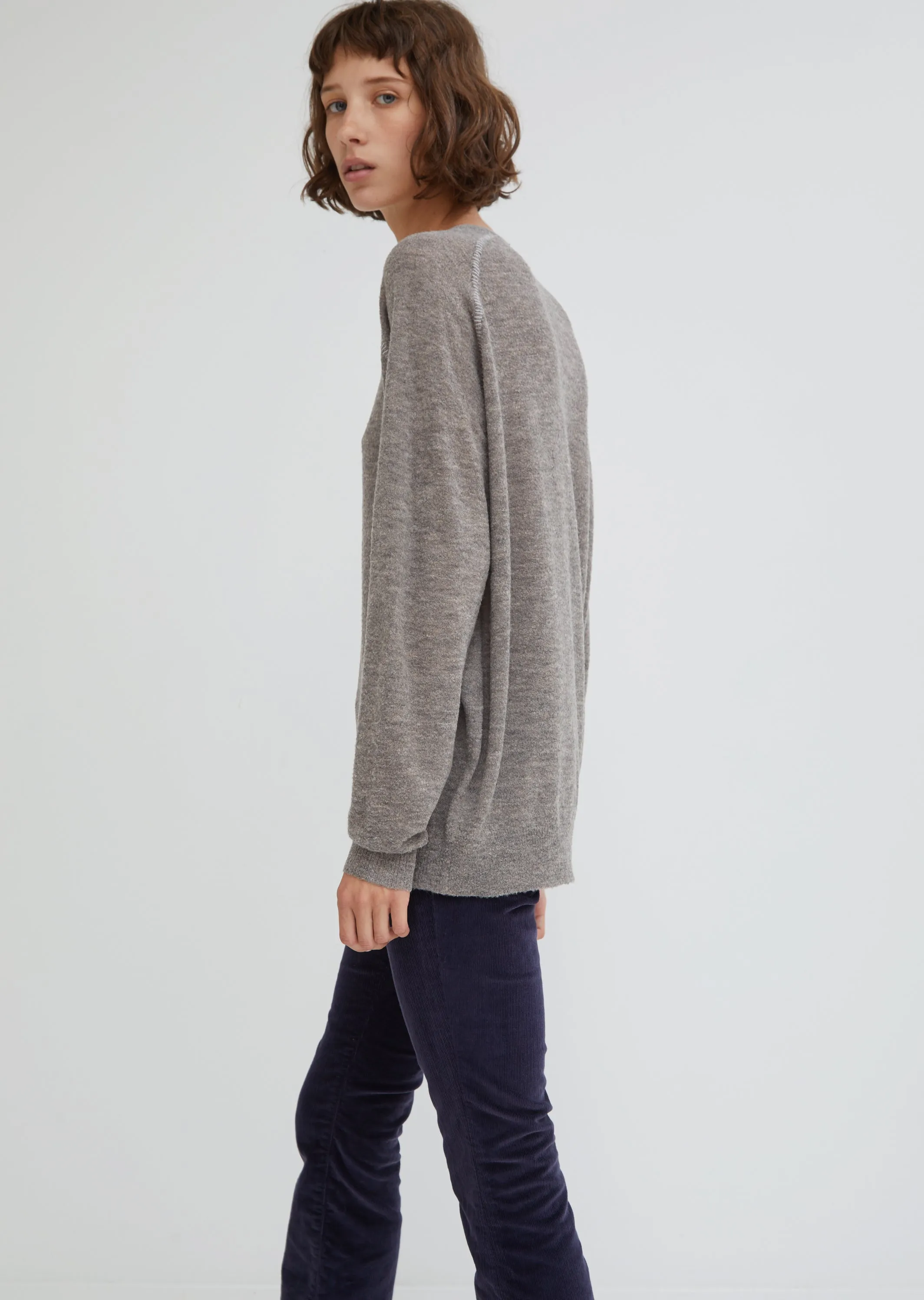 Melange Linked Stitch Sweater