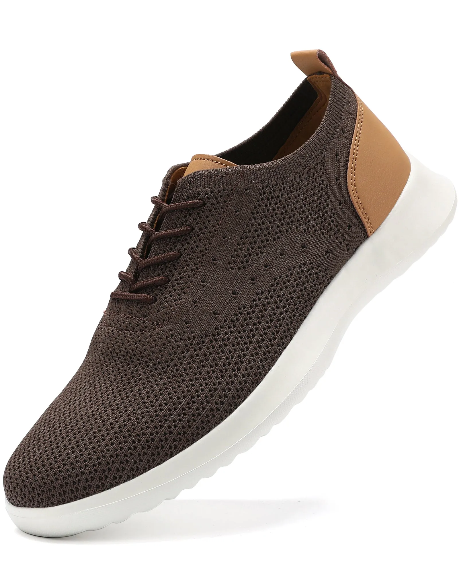 Men's Casual Dress Oxfords Shoes Knit Lightweight Breathable Fashion Sneaker