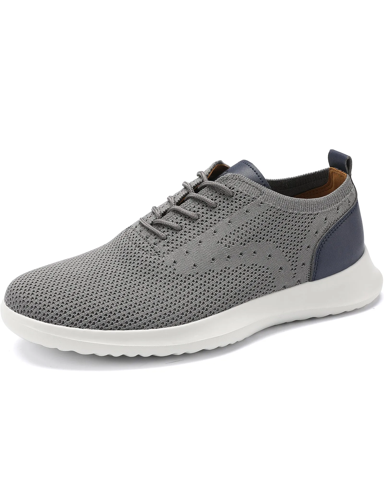 Men's Casual Dress Oxfords Shoes Knit Lightweight Breathable Fashion Sneaker