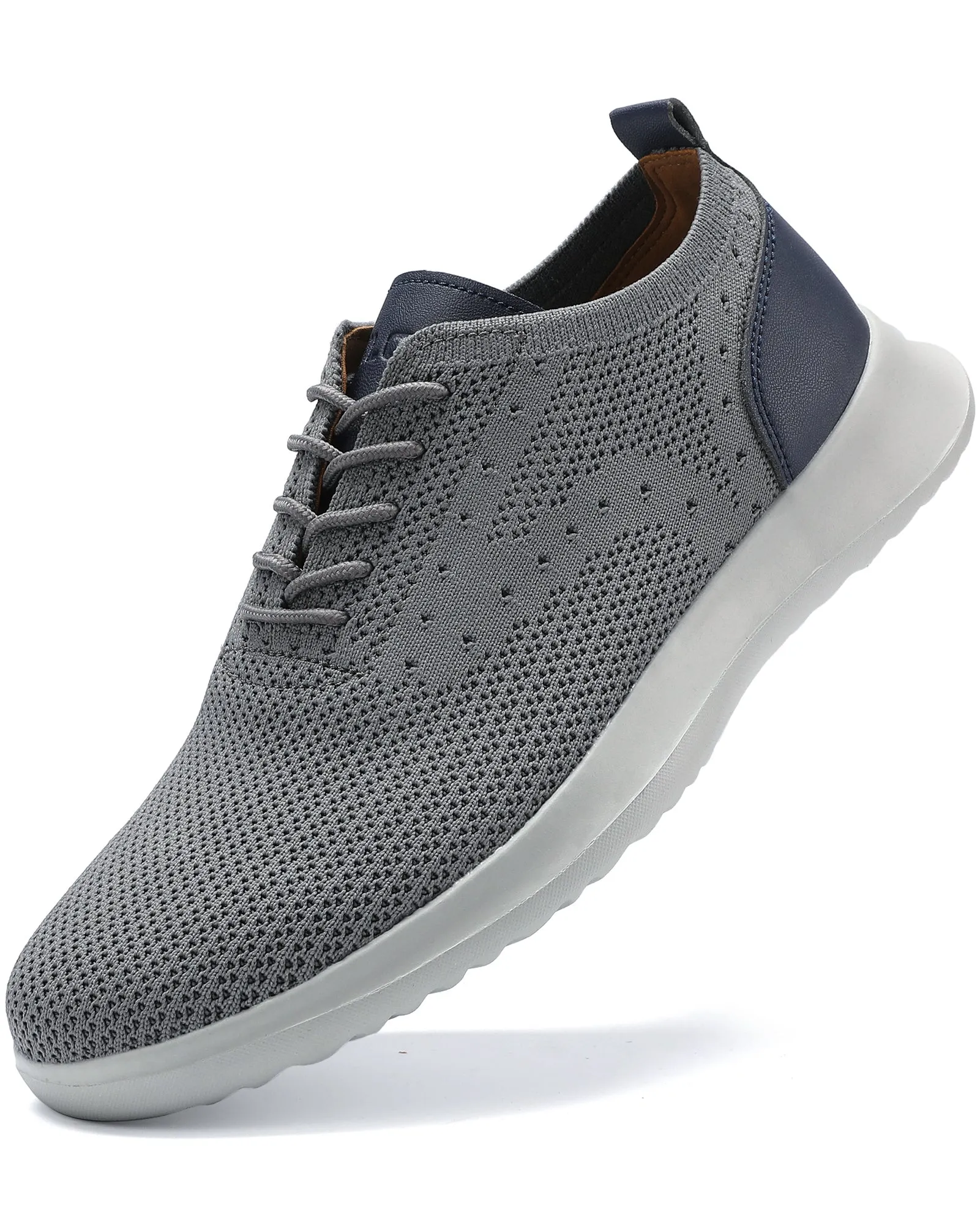 Men's Casual Dress Oxfords Shoes Knit Lightweight Breathable Fashion Sneaker