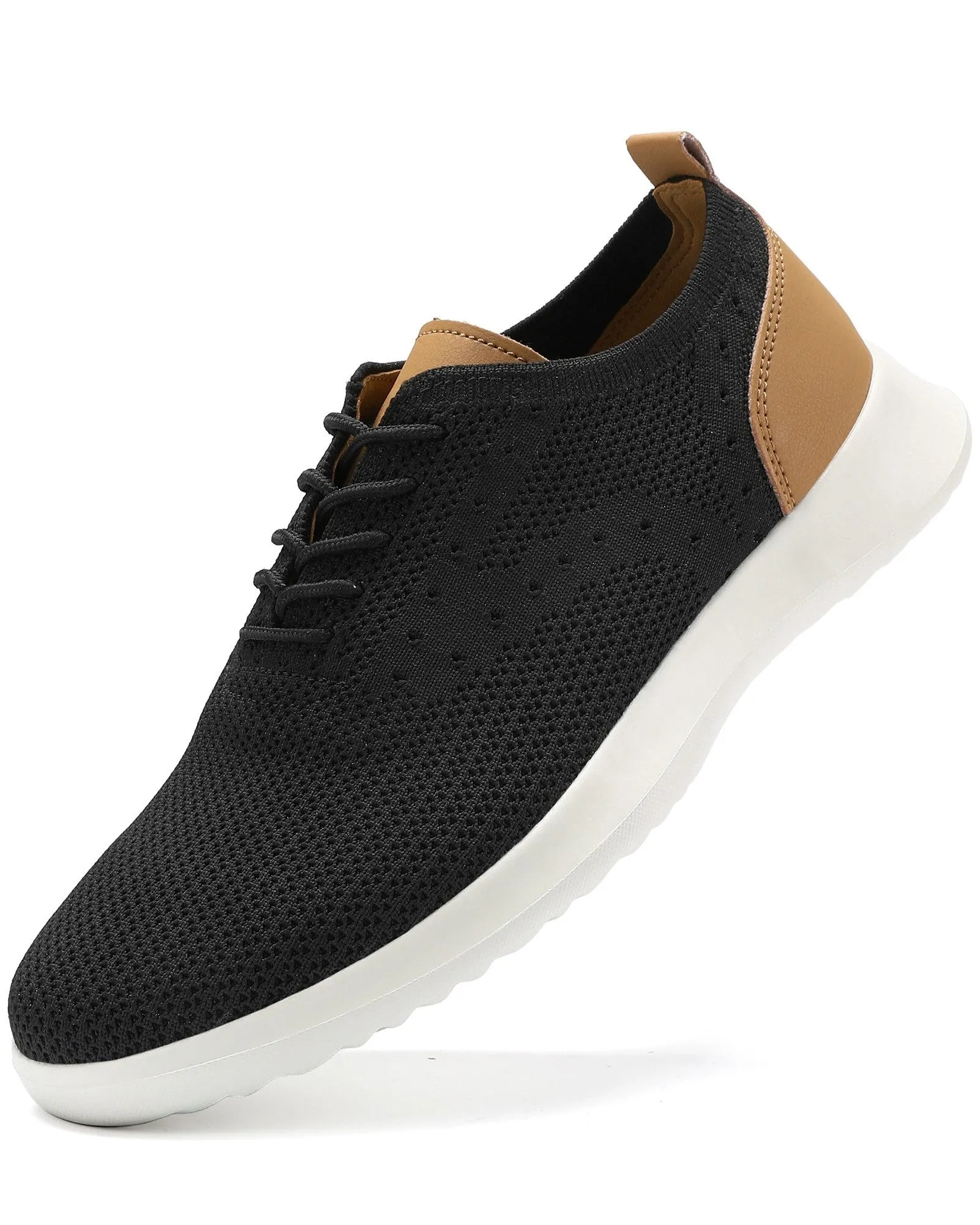 Men's Casual Dress Oxfords Shoes Knit Lightweight Breathable Fashion Sneaker