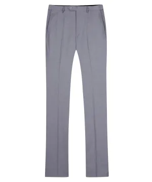 Men's Classic Slim Fit Stretch Flat Front Slacks Dress Pants Grey