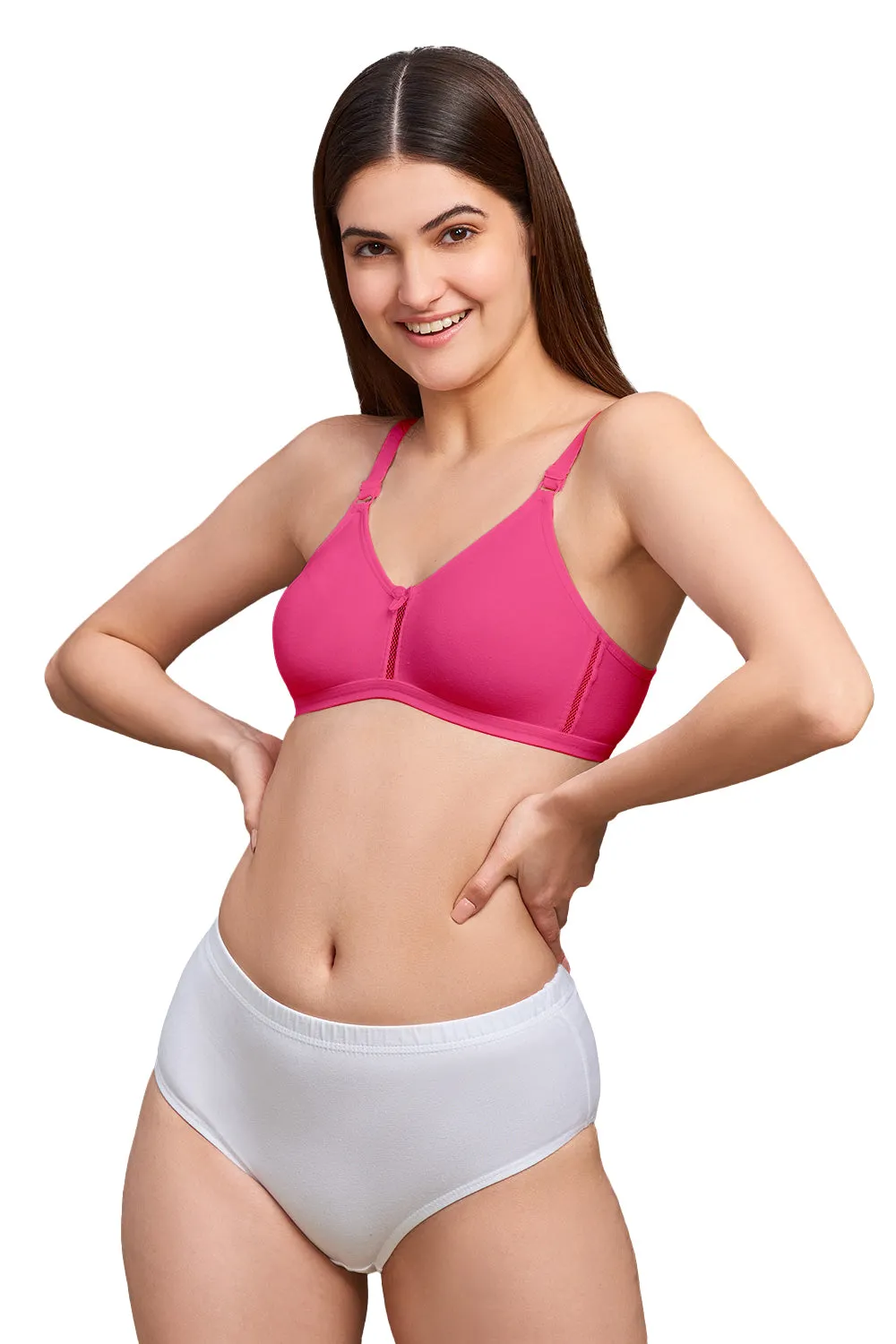 Naidu Hall Beauti Knitwear Bra Combo Pack – Stylish, Comfortable, and Supportive Everyday Bras for Women (C65)