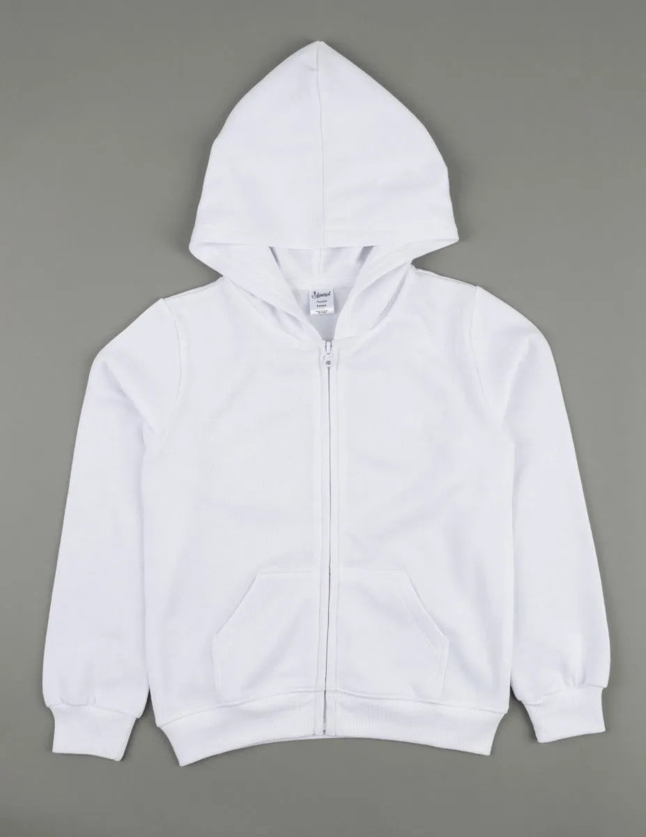 Neutral Solid Color Zip Hoodies