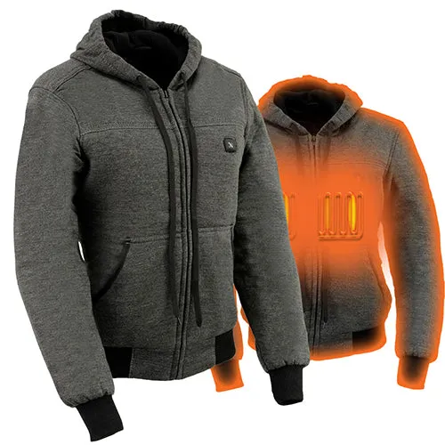 Nexgen Heat MPL2713SET Women Grey 'Heated' Front Zipper Fiery Hoodie