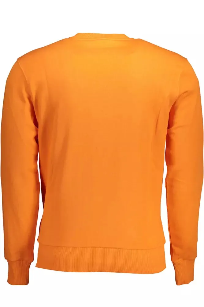 North Sails Orange Cotton Men Sweater