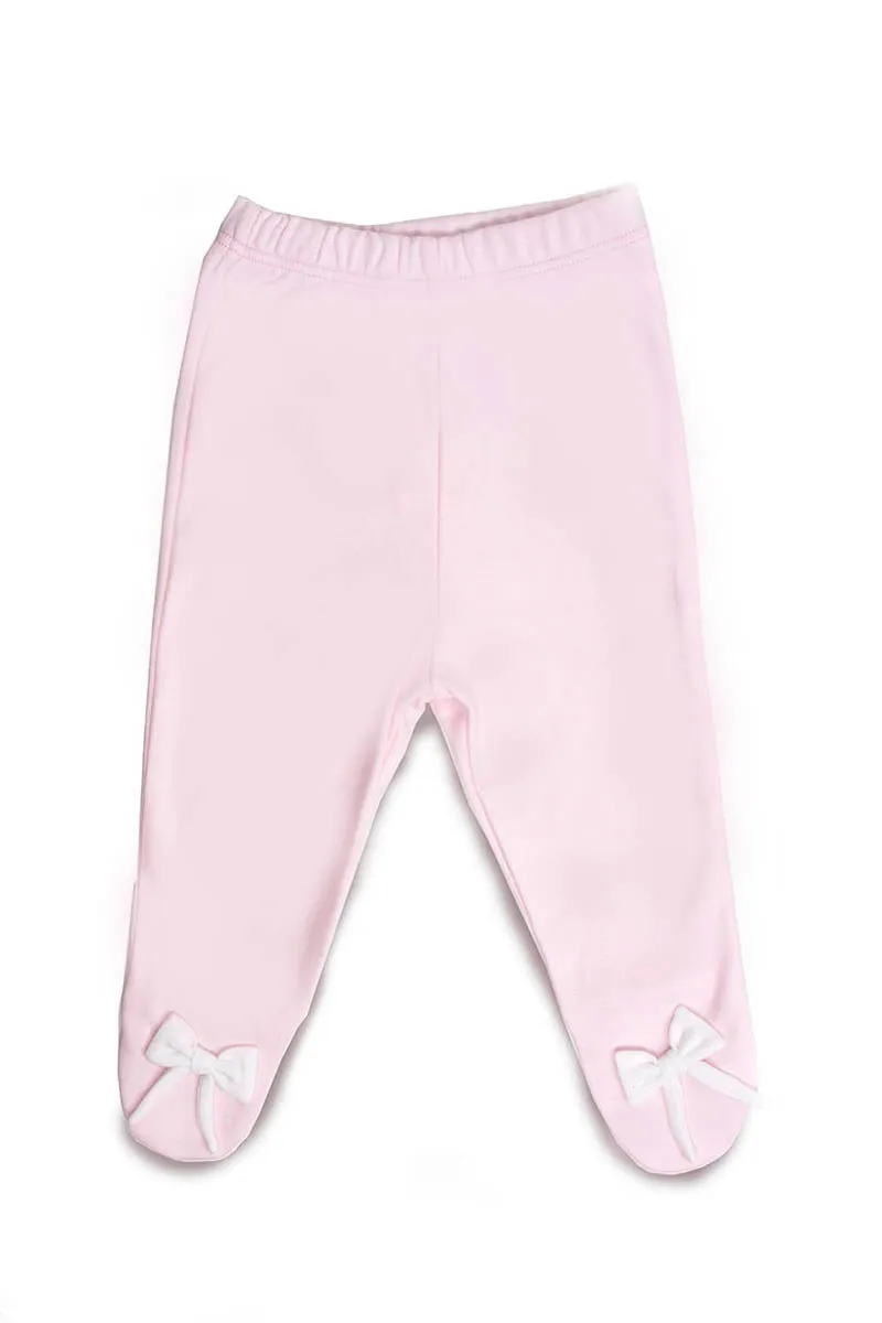 Pants Pima Cotton Pink with white bows Pima Cotton