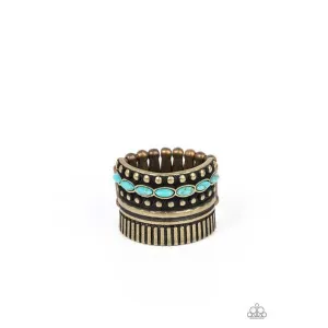 Paparazzi Local Flavor - Brass Stretch Ring