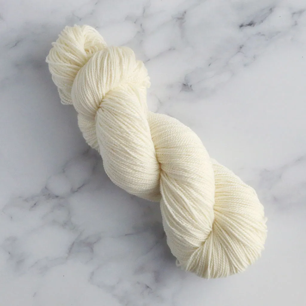 Paradise Fibers Undyed Deluxe High Twist Sock Yarn