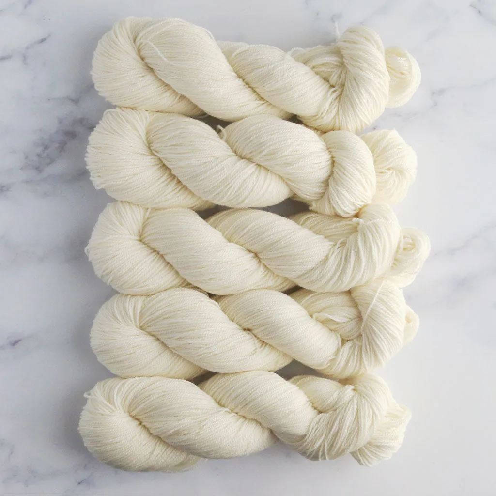 Paradise Fibers Undyed Deluxe High Twist Sock Yarn