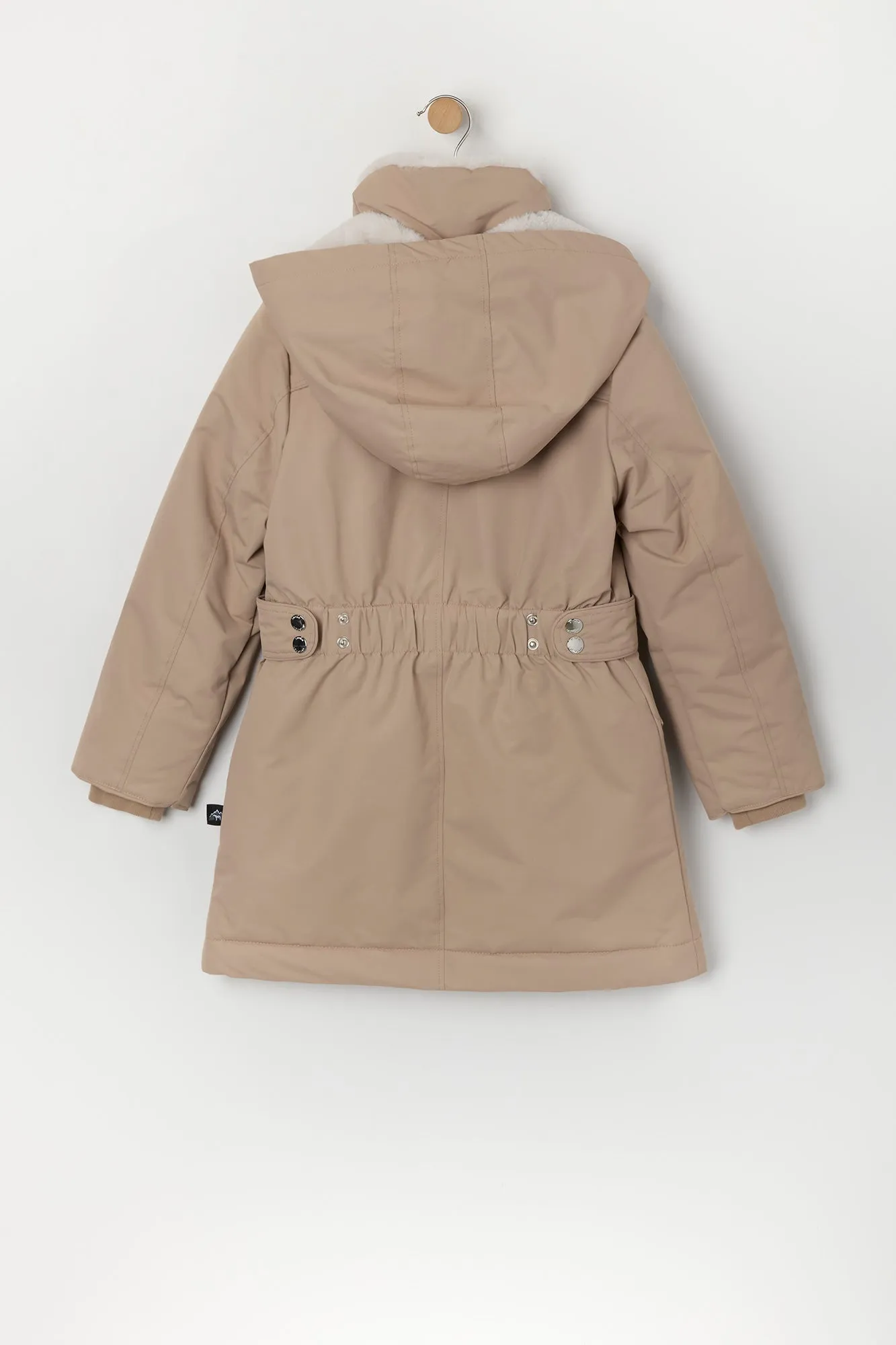 Parka doublée de similifourrure pour fille